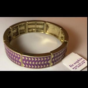 Lia Sophia Designer Purple Fashion Bangle Bracelet NWT New With Tags